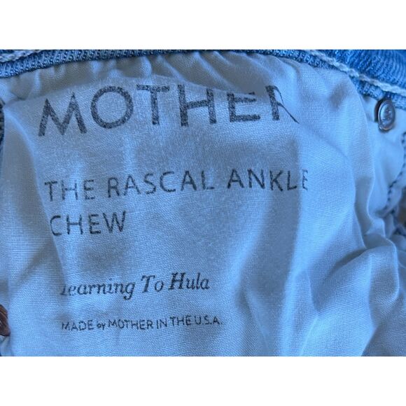 Mother Denim Blue Rascal Ankle Chew Jeans Women's Size 30 - Picture 4 of 12